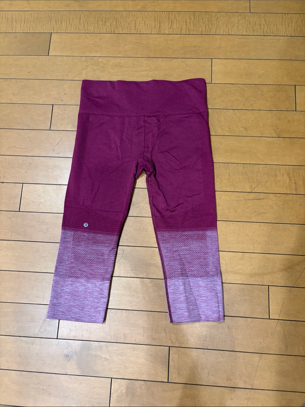 lululemon athletica Raspberry Ombre Seamless Leggings